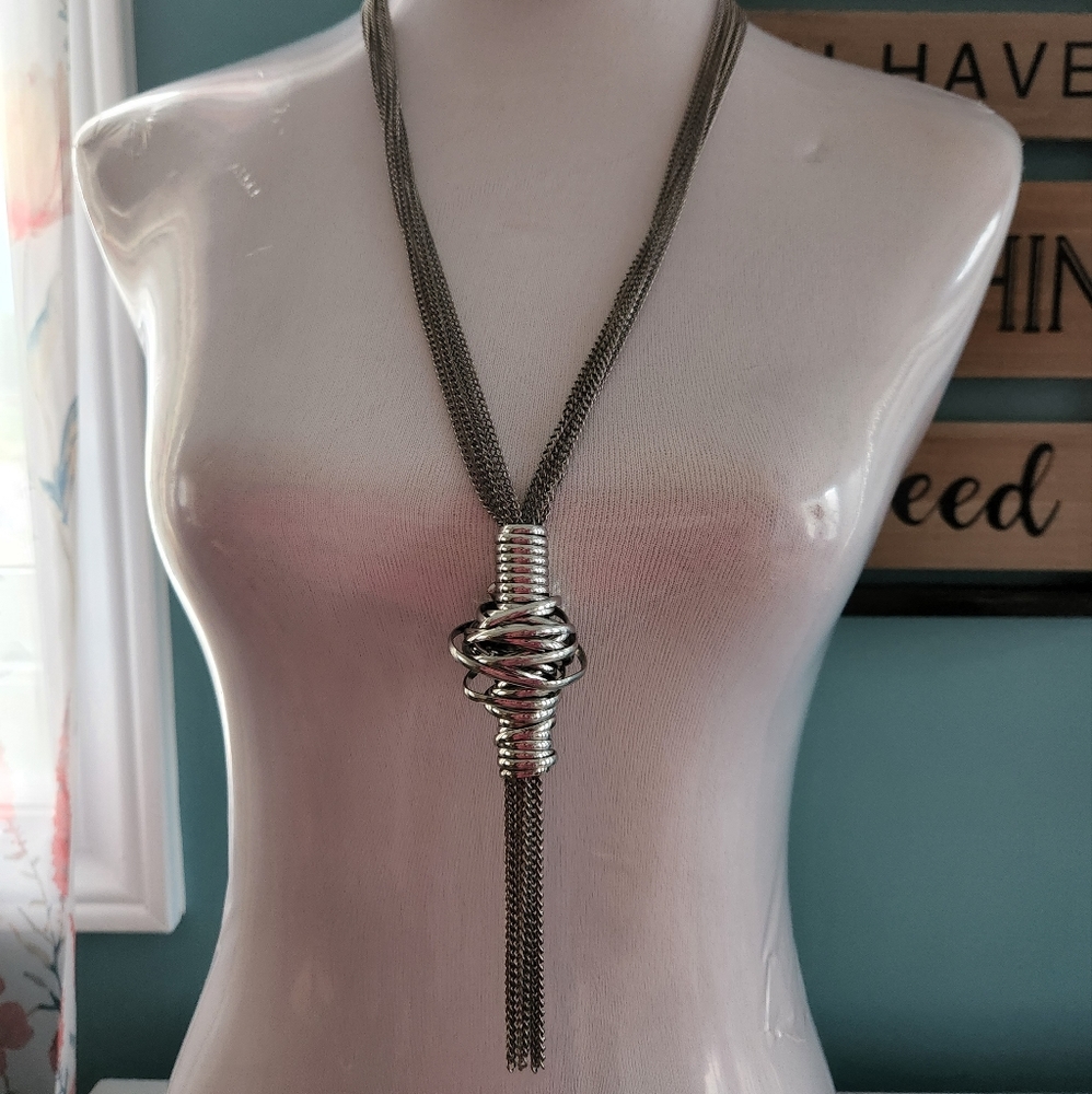 Metal Spiral Necklace